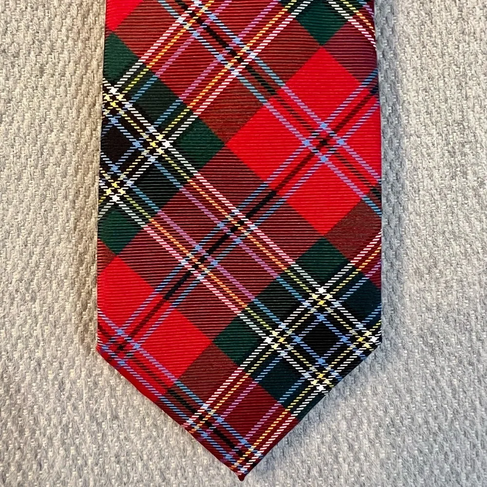 Crown & Ivy Boys Red Plaid Tie